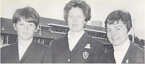 Miss Francoise Berard, Miss Louise Van Den Berghe, Miss Corinne Reybroeck